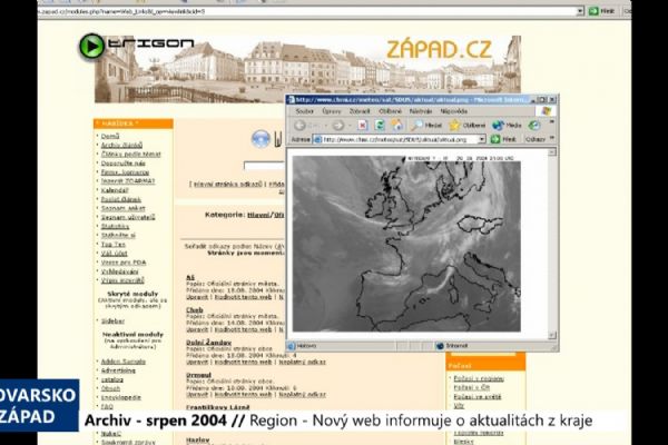 2004 – Region: Nový web informuje o aktualitách z kraje (TV Západ)