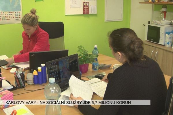Karlovy Vary: Na sociální služby jde v druhém kole 5,7 milionu korun (TV Západ)