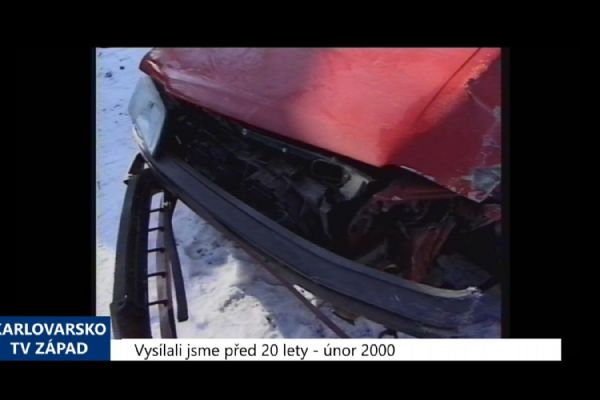 2000 – Cheb: Střet dvou vozidel skončil smrtí mladého muže (TV Západ)