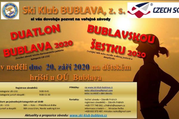Duatlon Bublava 2020 a Bublavská šestka 2020