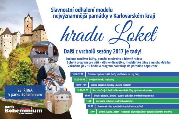Mariánské Lázně: Poslední sobotu v měsíci proběhne slavnostní odhalení modelu hradu Loket
