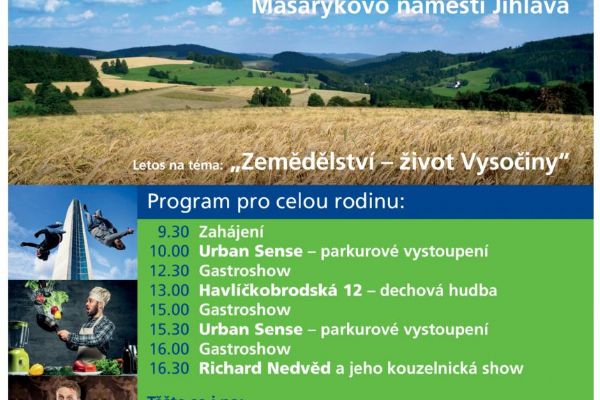 Den s Krajem Vysočina a gastrofestival lákají na zábavný a chutný program
