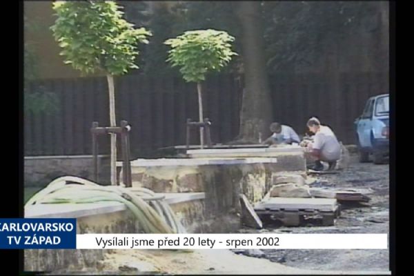 2002 – Cheb: Zrekonstruovaná Klášterní zahrada bude otevřena 12. října (TV Západ)