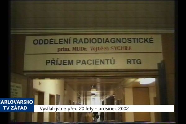 2002 – Sokolov: Nemocnice má novou magnetickou rezonanci (TV Západ)