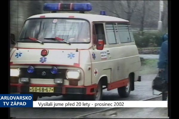 2002 – Sokolov: Vjezd k poliklinice zůstane pro sanitky volný (TV Západ)
