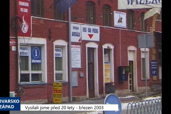 2003 – Cheb: Anketa hledala využití tržnice Dragoun (TV Západ)