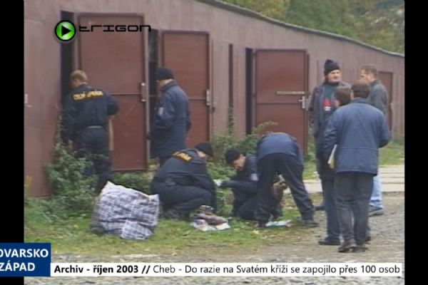 2003 – Cheb: Do razie na Svatém Kříži se zapojilo přes 100 osob (TV Západ)