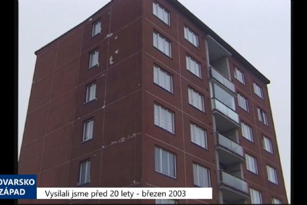 2003 – Cheb: Prodeje bytů obálkovou metodou se zruší (TV Západ)