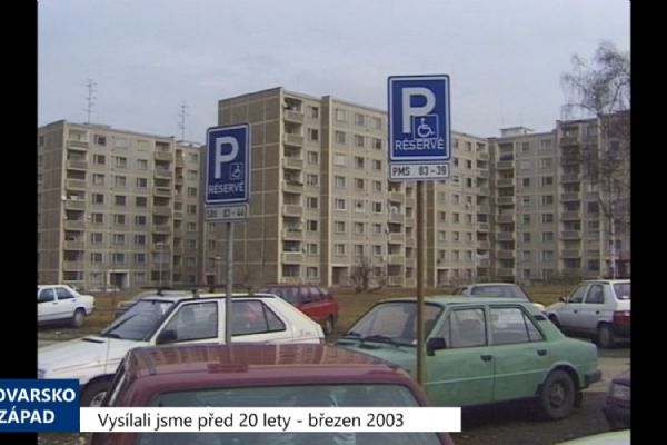 2003 – Sokolov: Přidělování vyhrazených parkování se zpřísní (TV Západ)