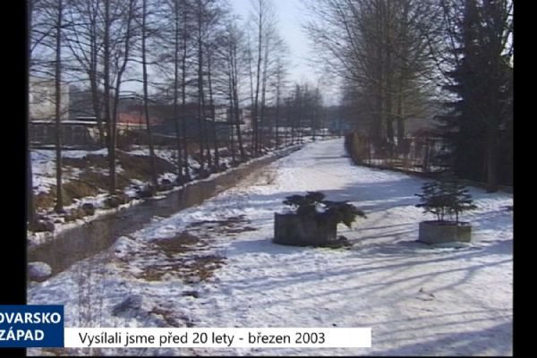 2003 – Sokolov: Stavba cyklostezky bude pokračovat úsekem u Komerčky (TV Západ)