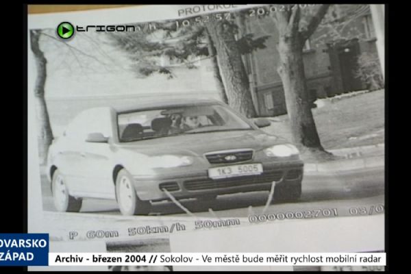 2004 – Sokolov: Ve městě bude měřit rychlost mobilní radar (TV Západ)