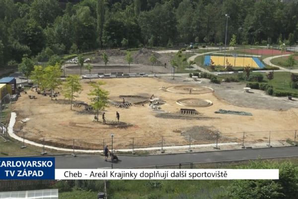 Cheb: Areál Krajinky doplňují další sportoviště (TV Západ)