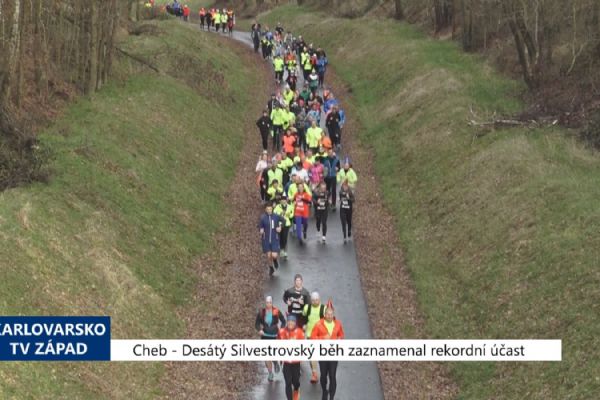 Cheb: Desátý Silvestrovský běh zaznamenal rekordní účast (TV Západ)