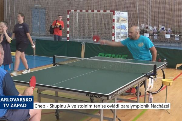 Cheb: Skupinu A ve stolním tenise ovládl paralympionik Nacházel (TV Západ)