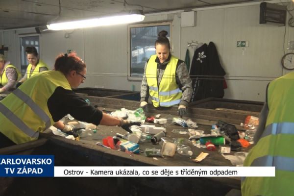 Ostrov: Kamera ukázala, co se děje s tříděným odpadem (TV Západ)