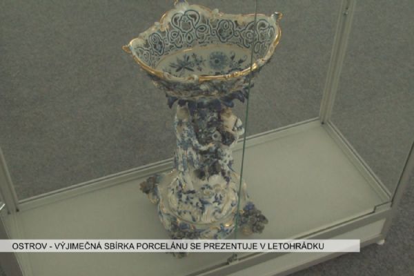 Ostrov: Výjimečná sbírka porcelánu se prezentuje v letohrádku (TV Západ)