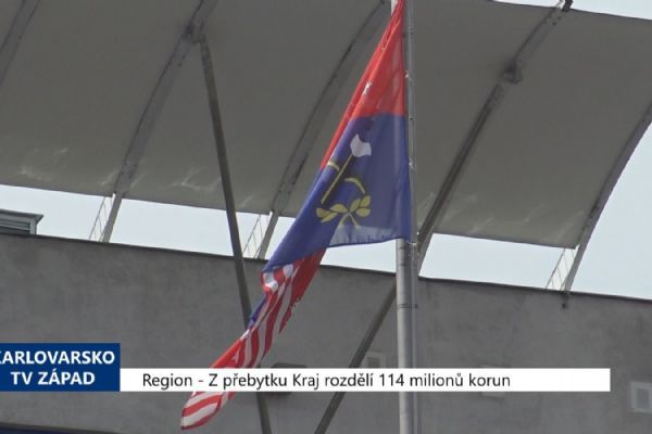 Region: Z přebytku Kraj rozdělí 114 milionů korun (TV Západ)