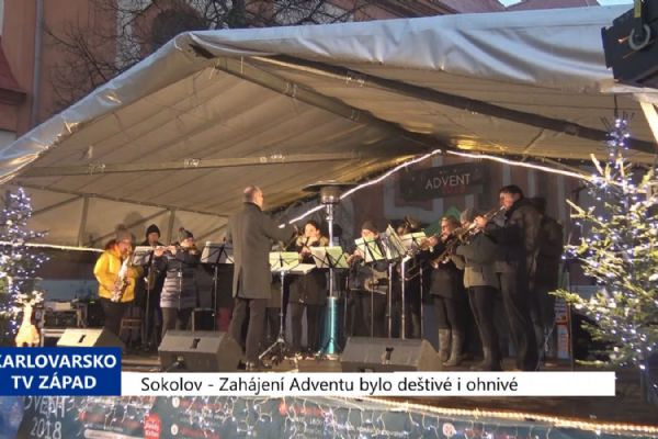 Sokolov: Zahájení Adventu bylo deštivé i ohnivé (TV Západ)