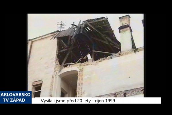 1999 – Cheb: Demolice Rudolfina pokračuje (TV Západ)	