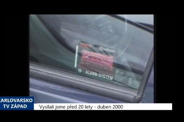 2000 – Cheb: V okrese města přibylo vykradených vozidel (TV Západ)