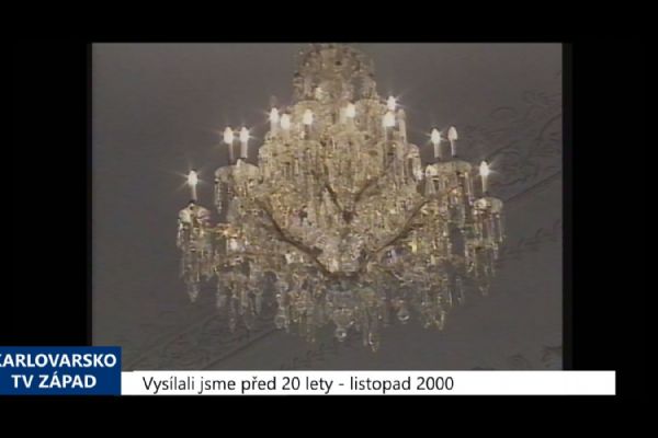 2000 – Kynžvart: Rekonstrukce zámku vyšla na 80 milionů (TV Západ)