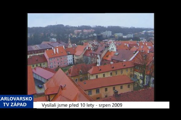 2009 - Cheb: Audioprůvodce městem přiblíží historii a památky (3785) (TV Západ)