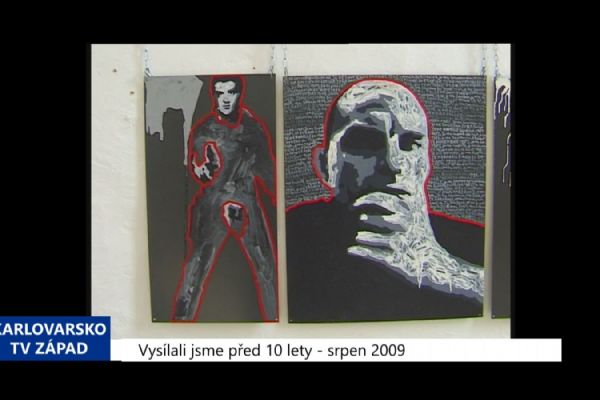 2009 – Cheb: Provokativní výstava malíře – reportéra (3820) (TV Západ)