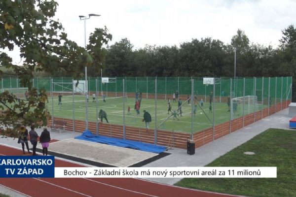 Bochov: Základní škola má nový sportovní areál za 11 milionů (TV Západ)