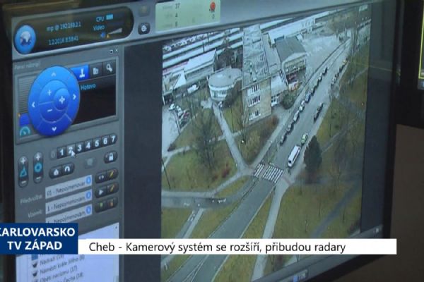 Cheb: Kamerový systém se rozšíří, přibudou radary (TV Západ)