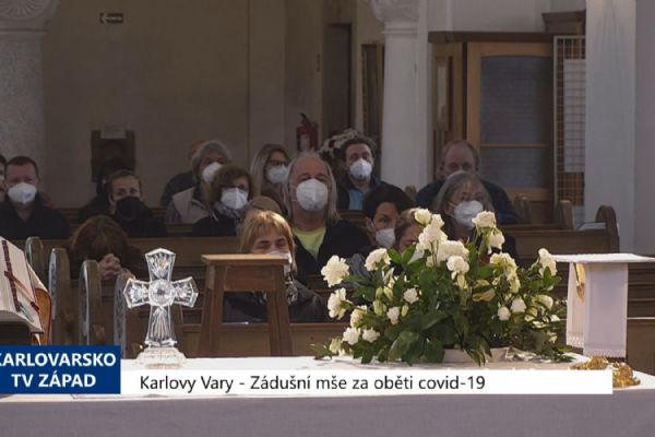 Karlovy Vary: Zádušní mše za oběti covid-19 (TV Západ)