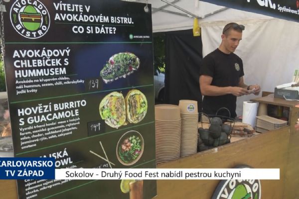 Sokolov: Druhý Food fest nabídl pestrou kuchyni (TV Západ)