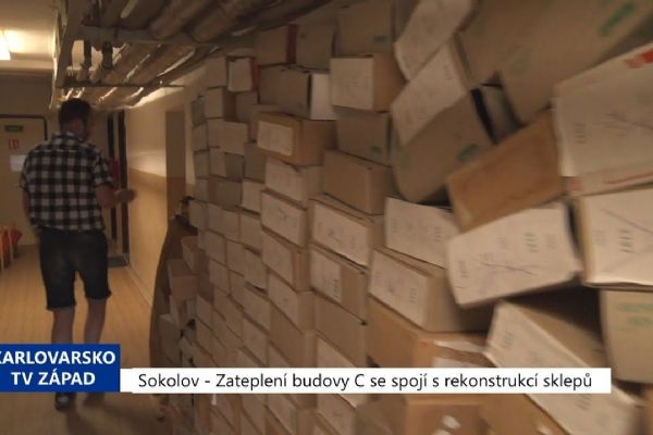 Sokolov: Zateplení budovy C se spojí s rekonstrukcí sklepů (TV Západ)