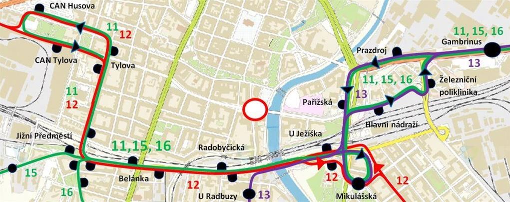 Cesta svobody omezí v neděli dopravu v centru Plzně