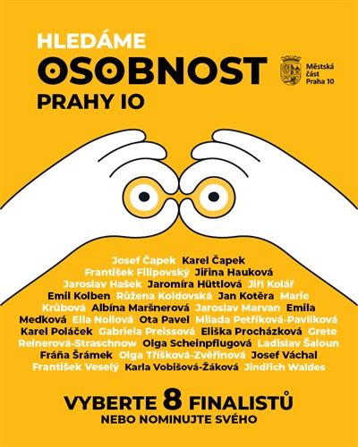 Praha 10 hledá největší osobnost, občané mohou hlasovat na sociálních sítích