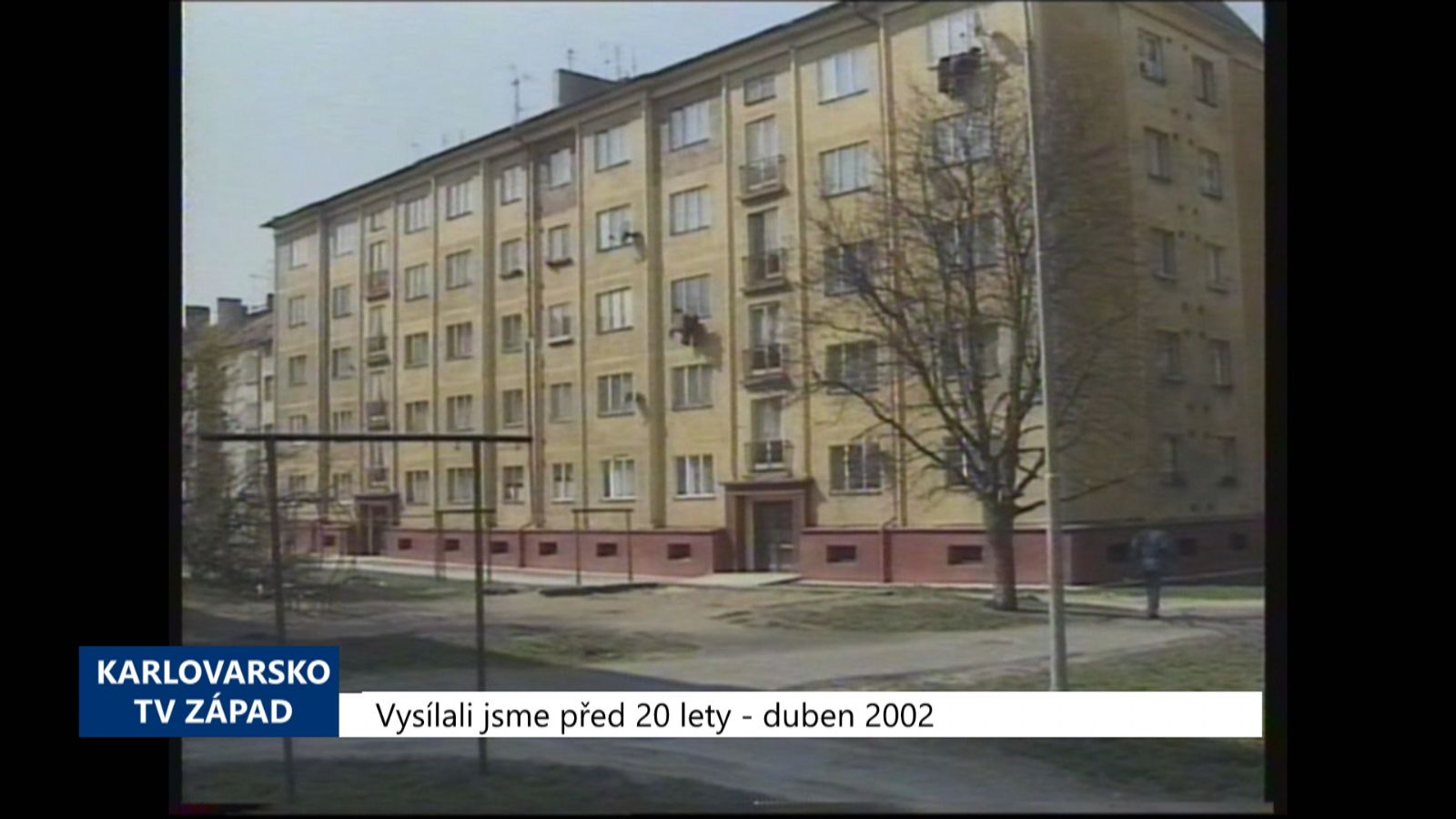 2002 – Cheb: Na regeneraci panelových domů půjde 10 milionů korun (TV Západ)