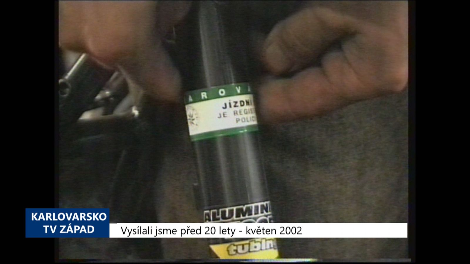 2002 – Cheb: Zájemci si mohou zaevidovat své kolo na Policii (TV Západ)