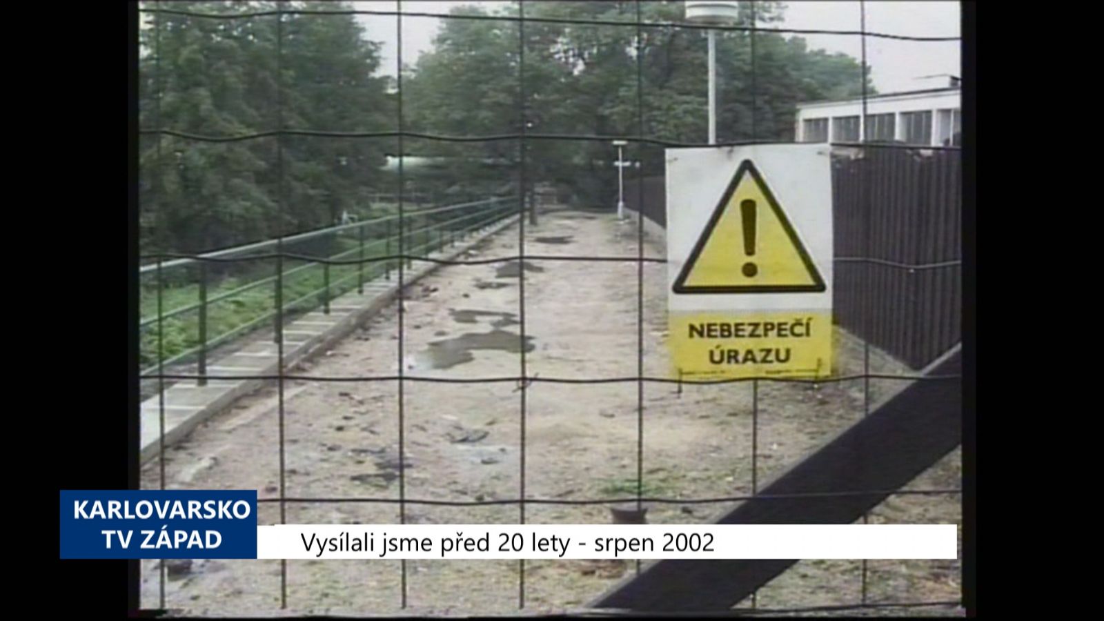 2002 – Sokolov: Plynaři zdrželi otevření cesty pro pěší (TV Západ)