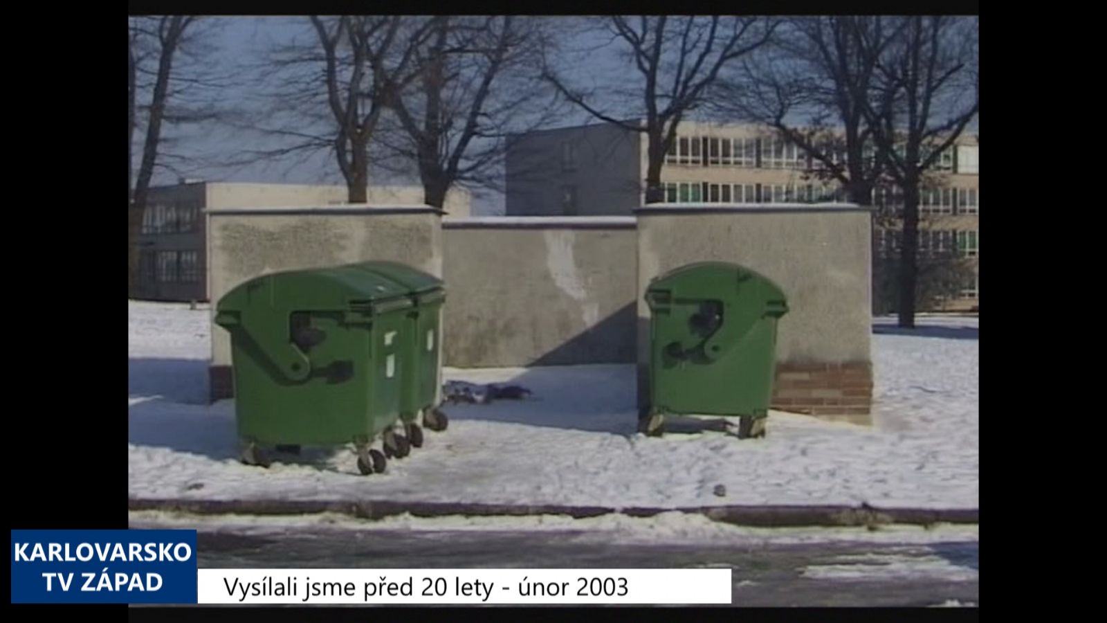 2003 – Cheb: Poplatky za odpady zůstanou stejné (TV Západ)