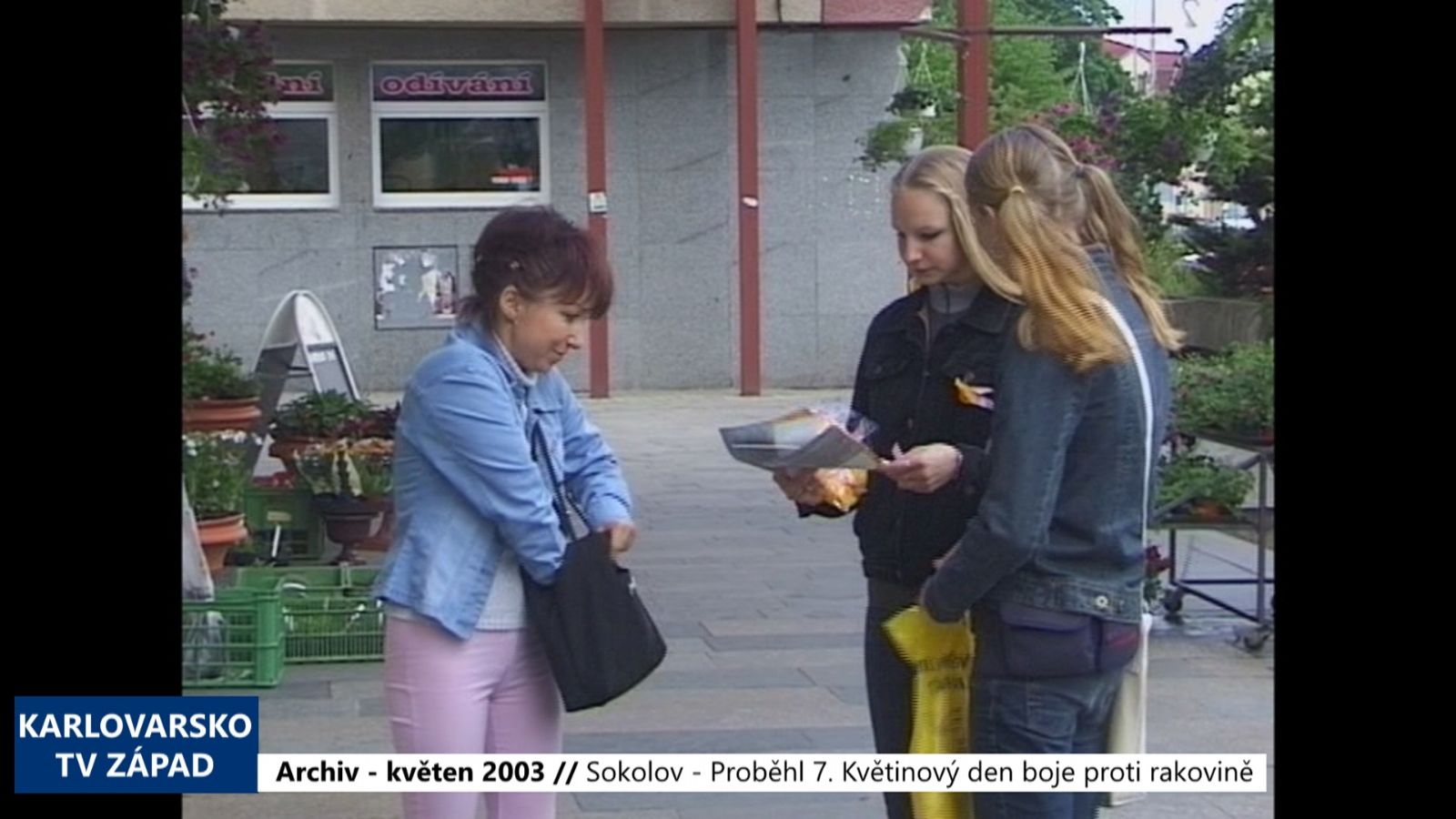 2003 – Sokolov: Proběhl 7. Květinový den boje proti rakovině (TV Západ)