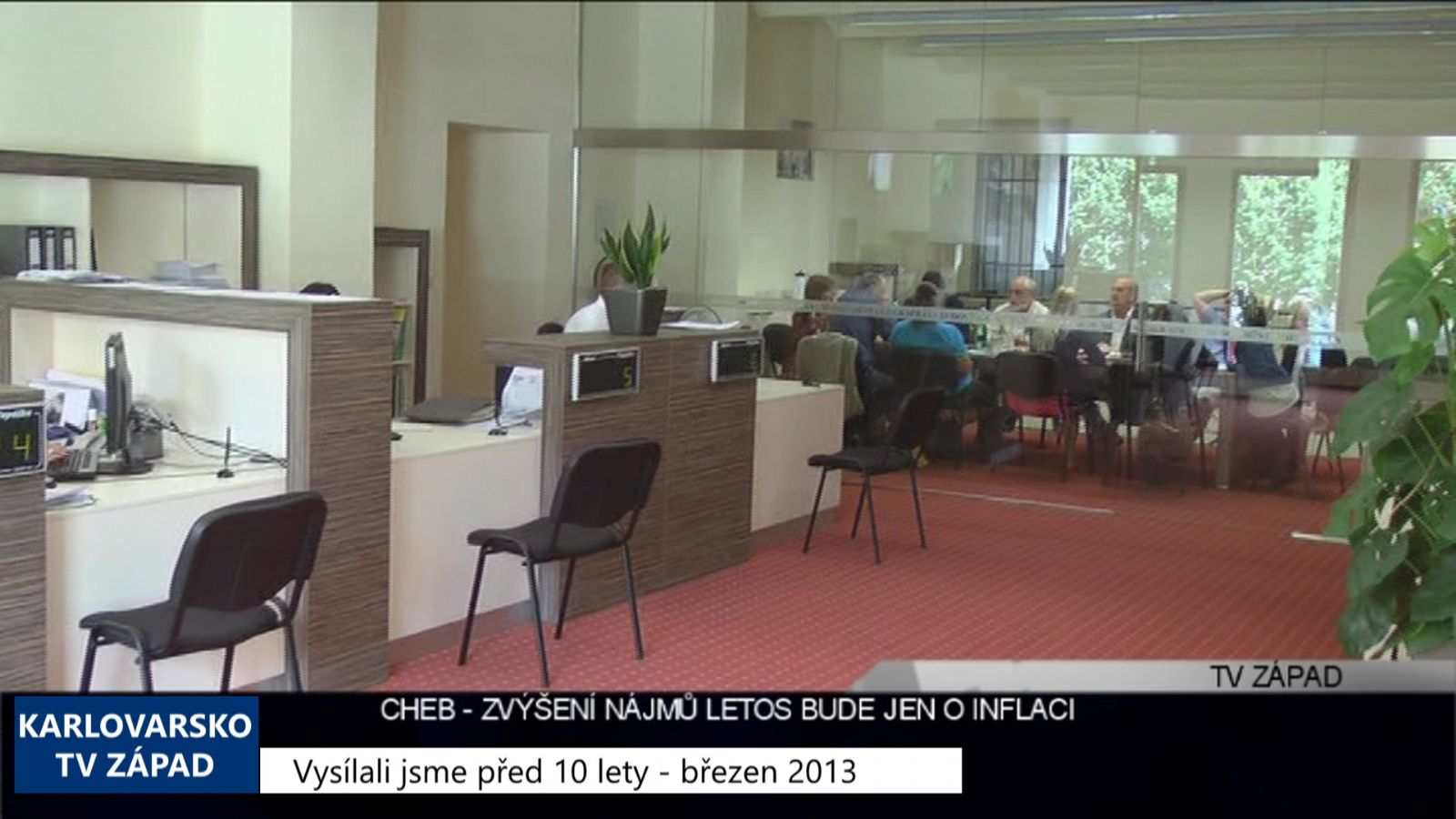 2013 – Cheb: Zvýšení nájmů bude letos jen o inflaci (4909) (TV Západ)
