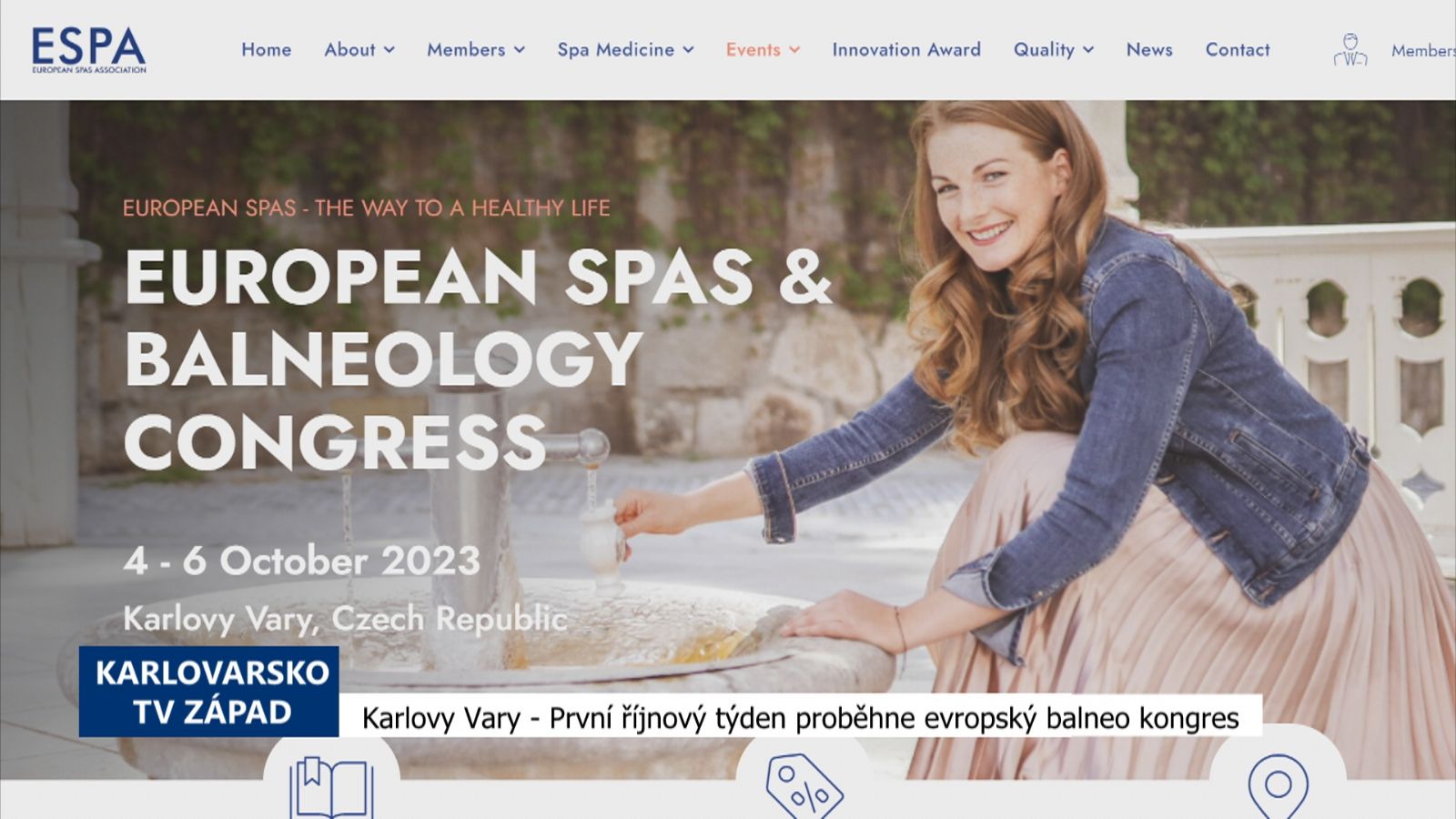 Karlovy Vary: První říjnový týden proběhne evropský balneo kongres (TV Západ)