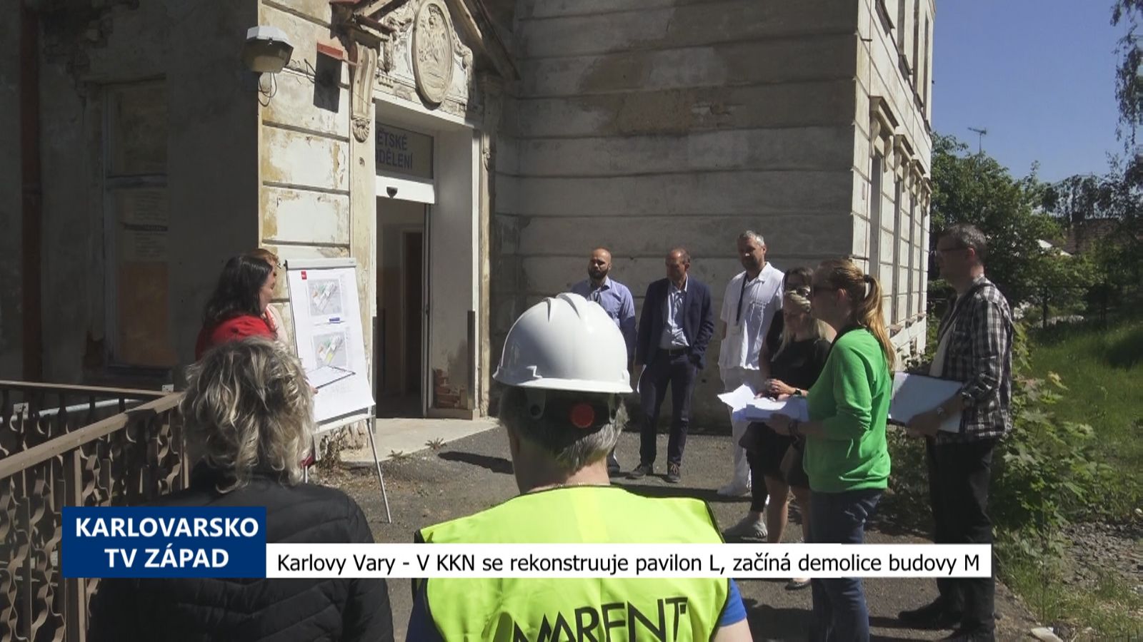 Karlovy Vary: V KKN se rekonstruuje pavilon L, začíná demolice budovy M (TV Západ)