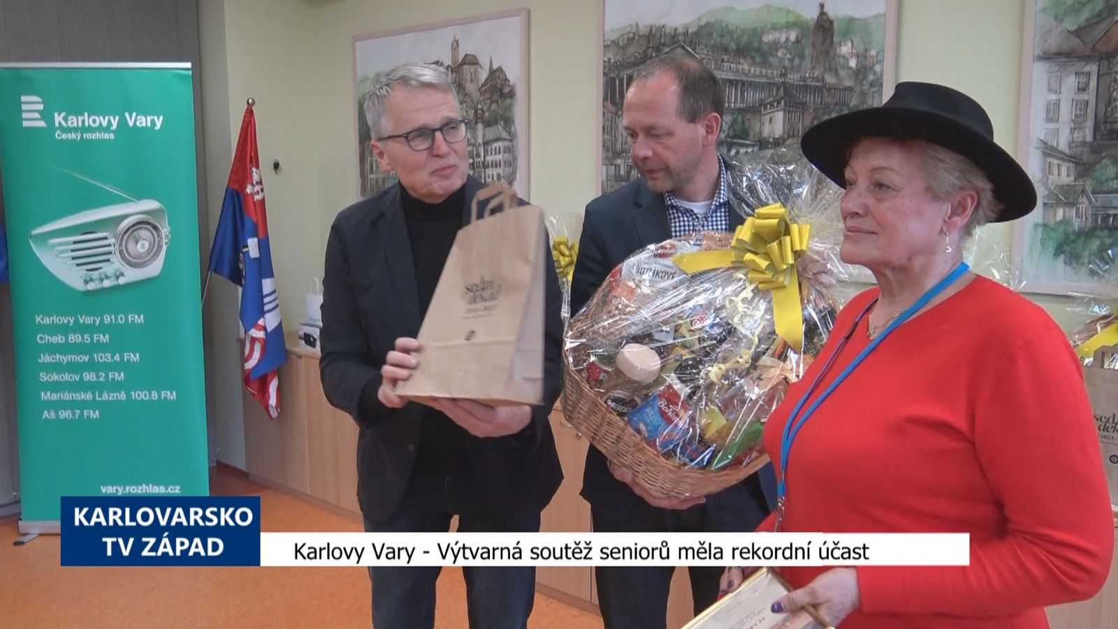 Karlovy Vary: Výtvarná soutěž seniorů měla rekordní účast (TV Západ)