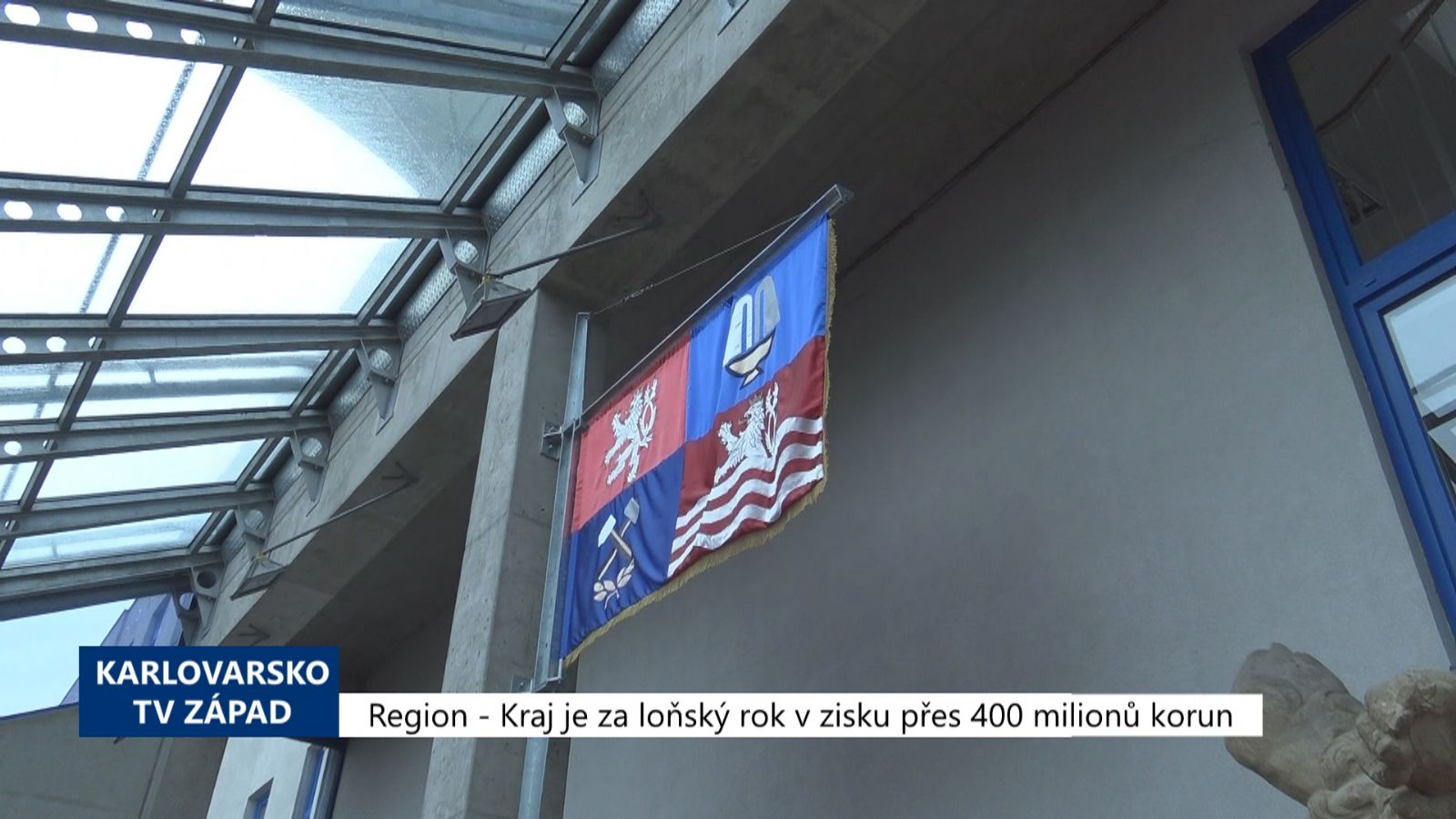 Region: Kraj je za loňský rok v zisku přes 400 milionů korun (TV Západ)