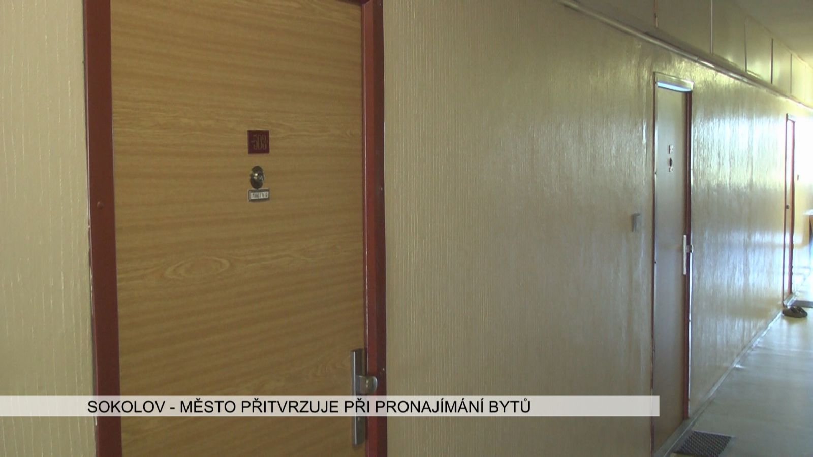 Sokolov: Město přitvrzuje při pronajímání bytů (TV Západ)