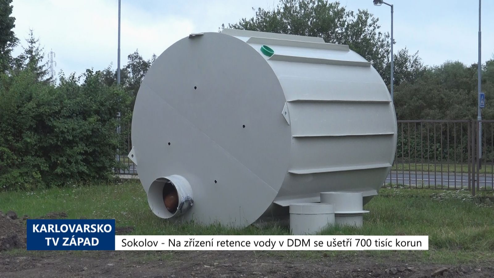 Sokolov: Na zřízení retence vody v DDM se ušetří 700 tisíc korun (TV Západ)