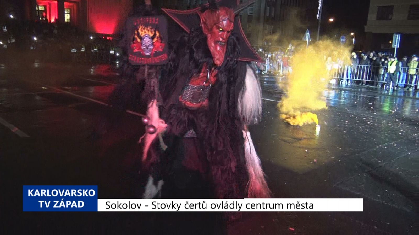 Sokolov: Stovky čertů ovládly centrum města (TV Západ)
