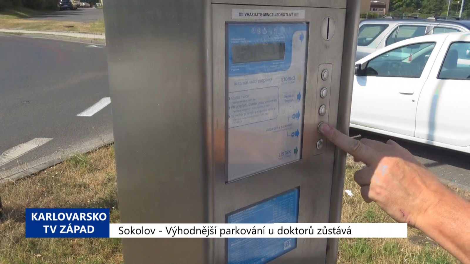 Sokolov: Výhodnější parkování u zdravotnických zařízení zůstává (TV Západ)