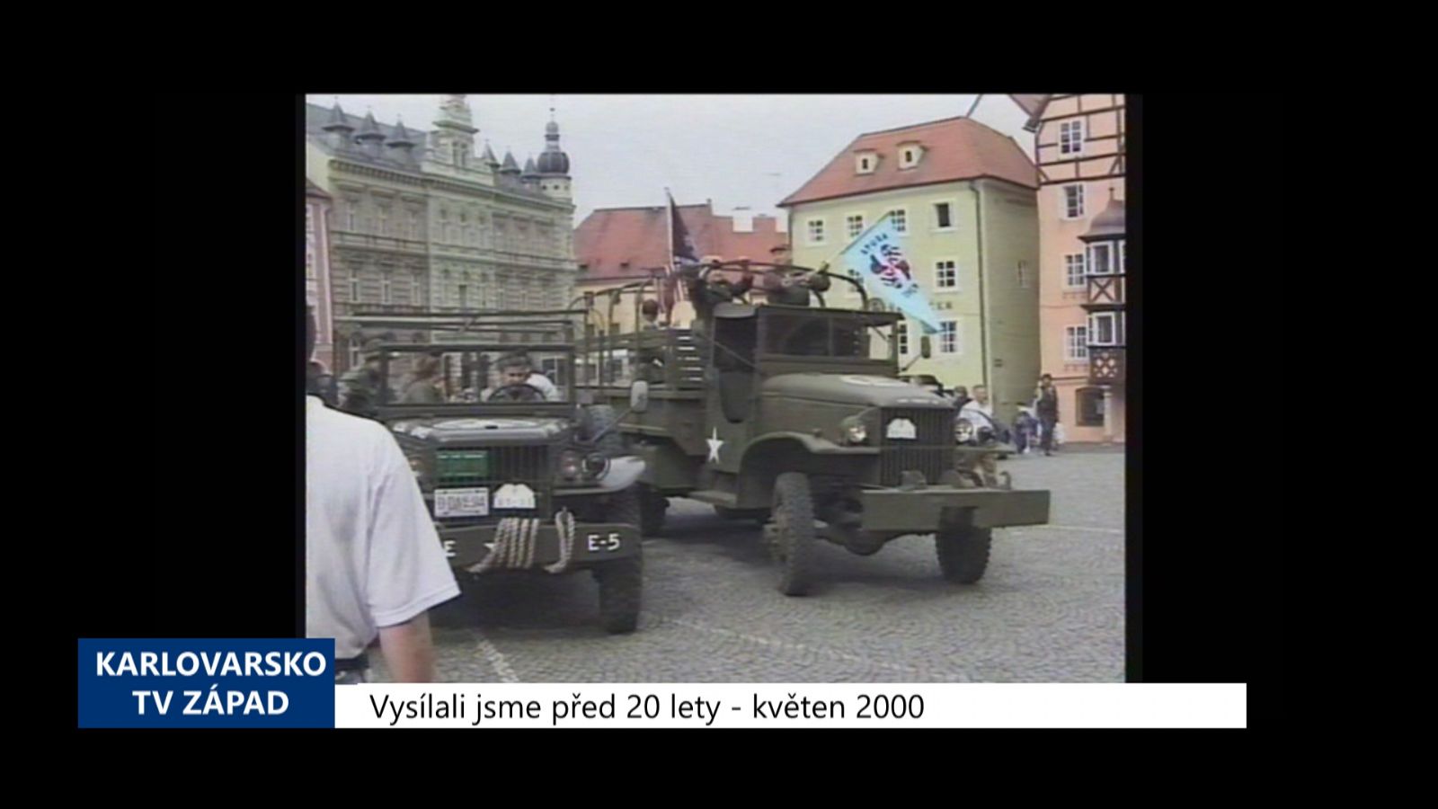 2000 – Cheb: Obyvatelé si připomněli 55. výročí osvobození města (TV Západ)