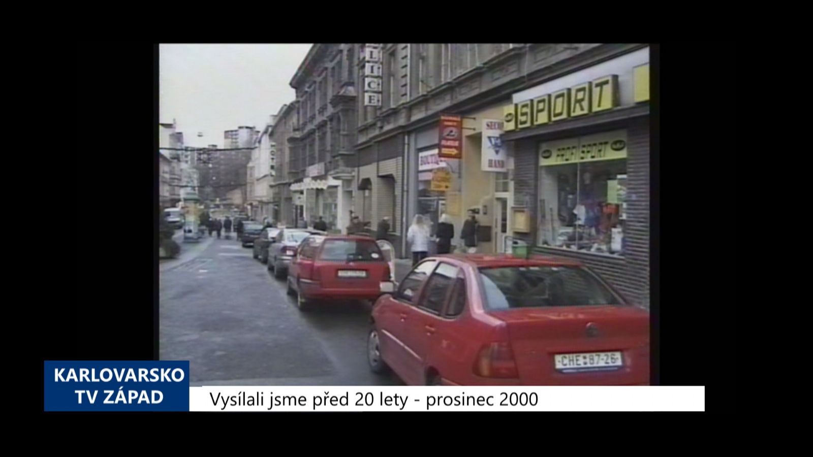 2000 – Cheb: Rekonstrukce pěší zóny se uskuteční až po získání dotace (TV Západ)